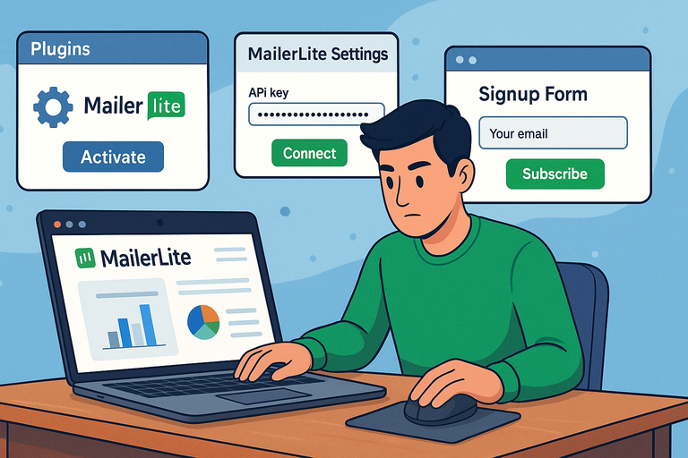 How I Increased Signups With MailerLite Wordpress Plugin An informative illustration about
Setting Up The MailerLite Plugin The Right Way