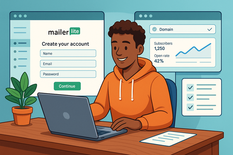 An informative illustration about
Setting Up Your MailerLite Account The Smart Way