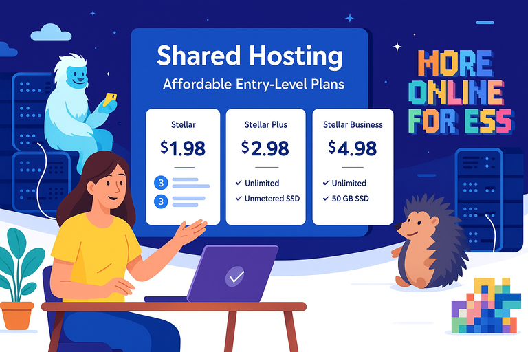 An informative illustration about
Shared Hosting: Affordable Entry-Level Plans