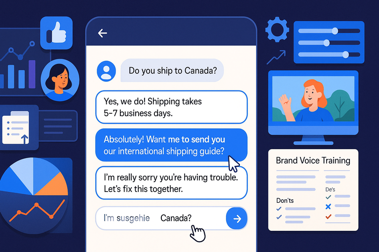 An informative illustration about
Smart Reply Suggestions That Speed Up Manual Responses