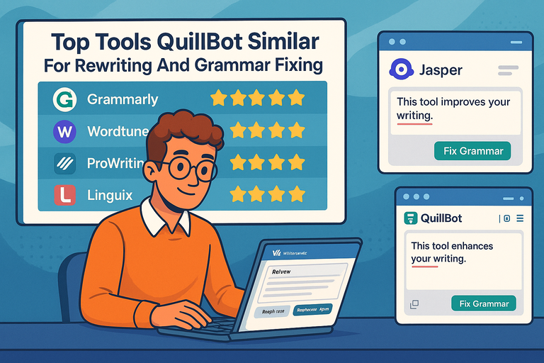 You are currently viewing Top Tools QuillBot Similar For Rewriting And Grammar Fixing