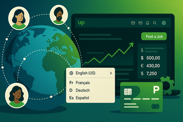 An informative illustration about
Upwork’s Global Reach and Market Expansion