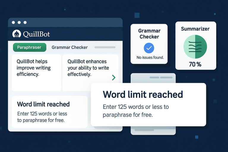 An informative illustration about
What You Get With QuillBot Free Plan
