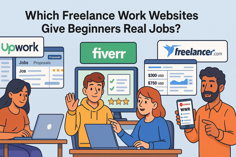 You are currently viewing Which Freelance Work Websites Give Beginners Real Jobs?