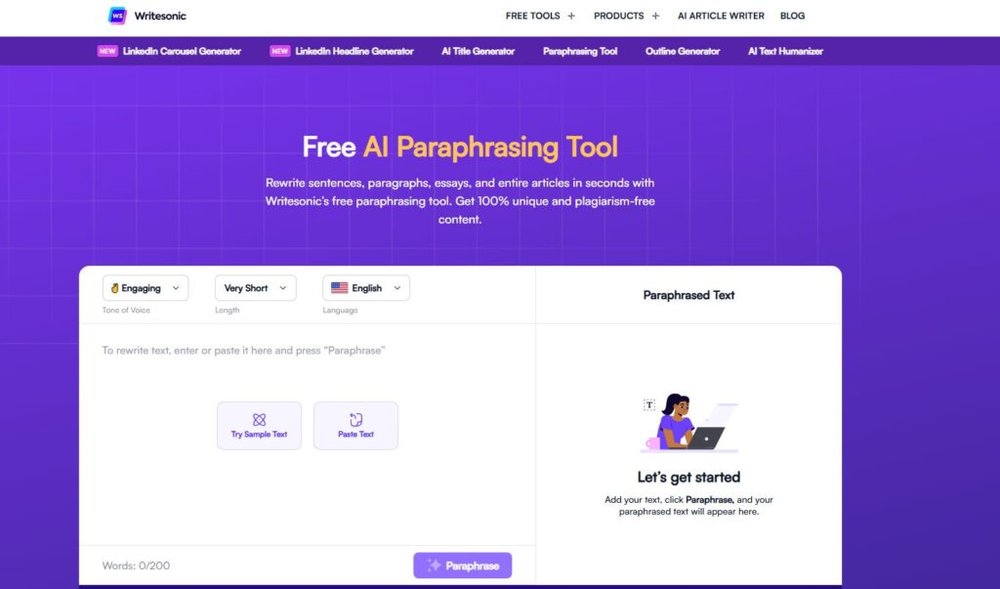 An informative illustration about
Writesonic