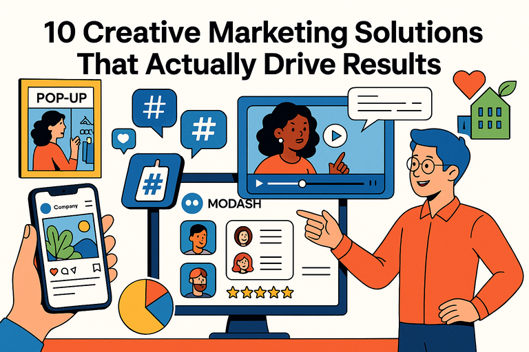 You are currently viewing 10 Creative Marketing Solutions That Actually Drive Results