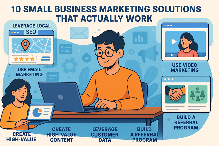 You are currently viewing 10 Small Business Marketing Solutions That Actually Work