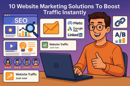 Read more about the article 10 Website Marketing Solutions To Boost Traffic Instantly