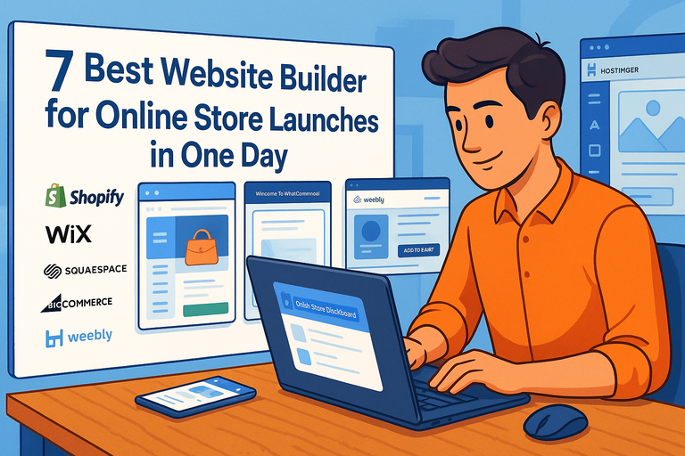 You are currently viewing 7 Best Website Builder for Online Store Launches in One Day