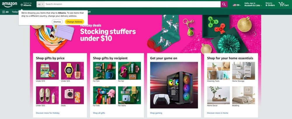 An informative illustration about
Amazon