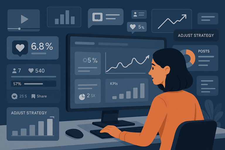 An informative illustration about
Analyze And Adjust Using Social Media Analytics