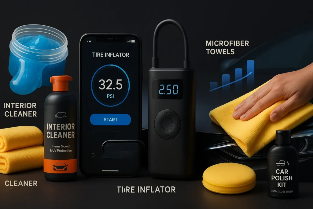 An informative illustration about
Automotive Care and Detailing Products