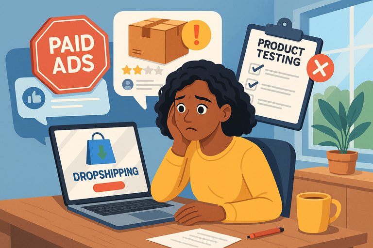 An informative illustration about
Avoid Common Mistakes New Dropshippers Make
