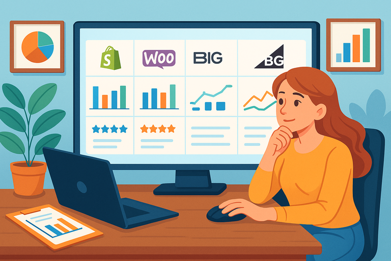 An informative illustration about
Choose the Right Ecommerce Platform for Growth