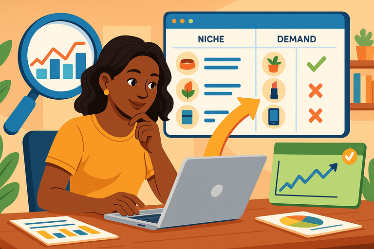 An informative illustration about
Choose the Right Niche for a No-Money Start