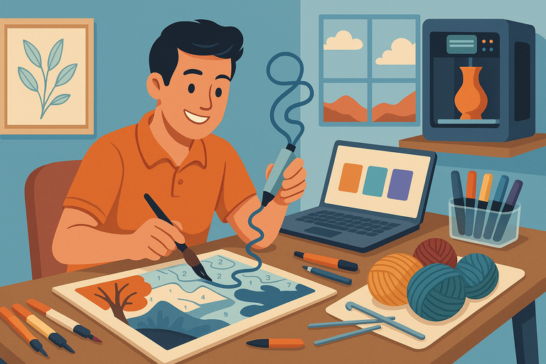 An informative illustration about
DIY and Hobby Products with Creative Appeal