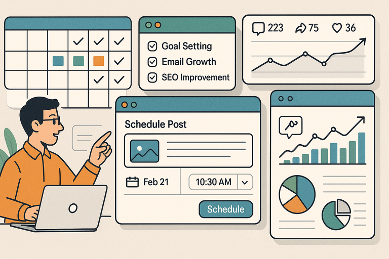 An informative illustration aboutDevelop A Consistent Content And Engagement Schedule