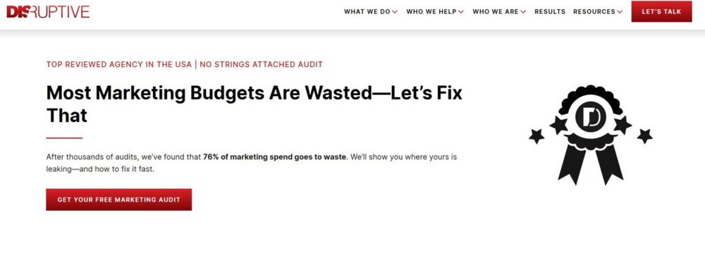 An informative illustration about
Disruptive Advertising