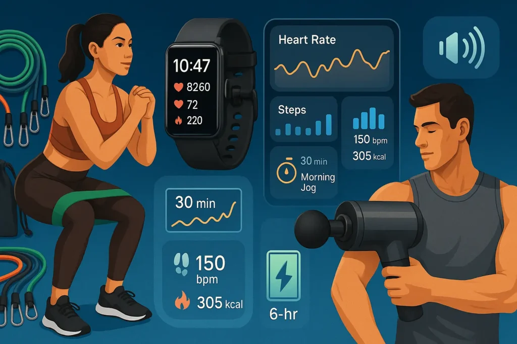 An informative illustration about
Fitness and Wellness Products for Modern Consumers
