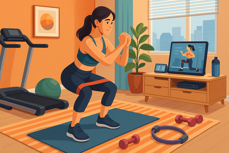 An informative illustration about
Home Fitness Gear for Small Spaces