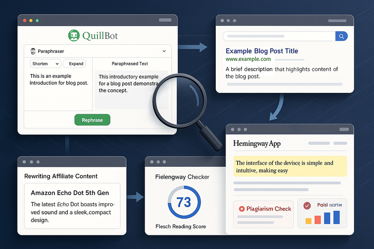 An informative illustration about
How To Use QuillBot Online For SEO and Blogging