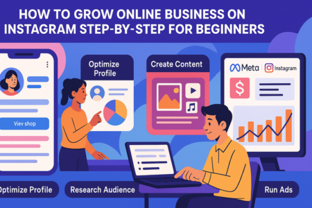 Read more about the article How to Grow Online Business on Instagram Step-by-Step for Beginners
