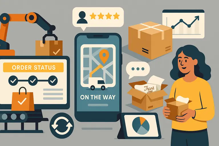 Ecommerce Fulfillment Guide: How to Ship Faster and Smarter An informative illustration about
Improving Customer Experience Through Better Fulfillment