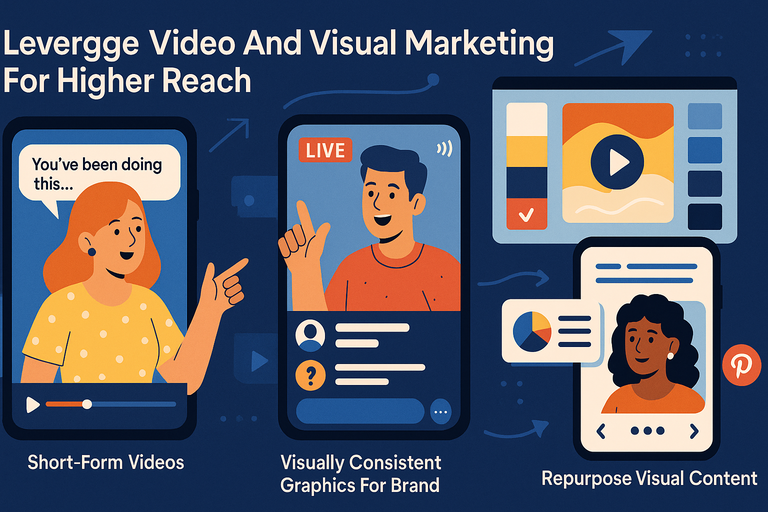 An informative illustration about
Leverage Video And Visual Marketing For Higher Reach