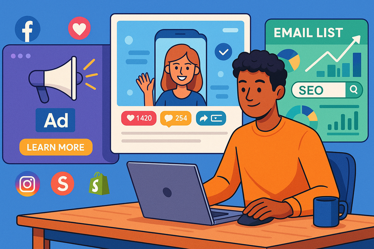 An informative illustration about
Marketing Strategies To Launch And Grow Your Dropshipping Business