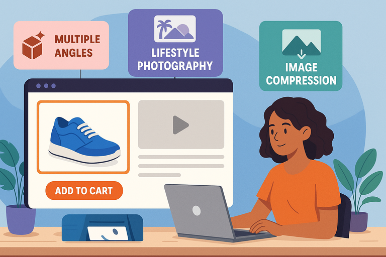 An informative illustration about
Optimize Product Images and Videos for Trust