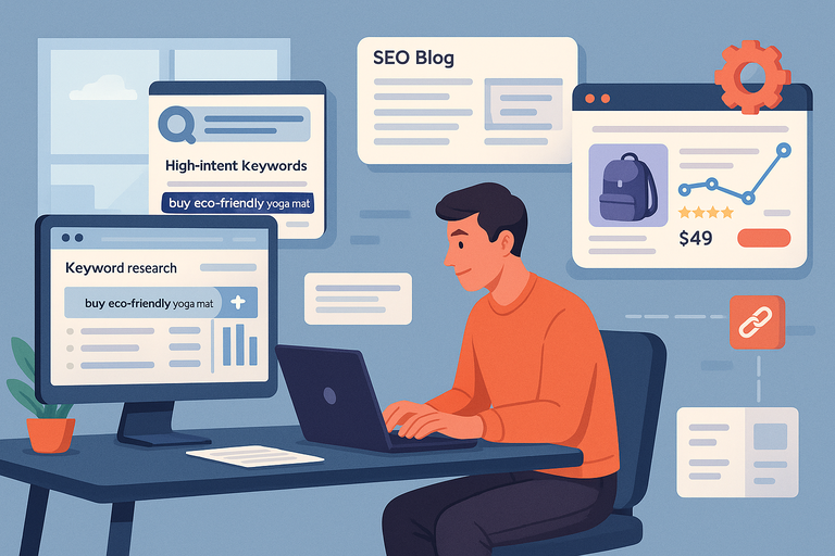 An informative illustration about
Optimize Your Store for SEO and Organic Growth