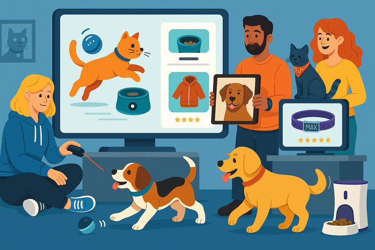 An informative illustration about
Pet Products Generating Repeat Customers