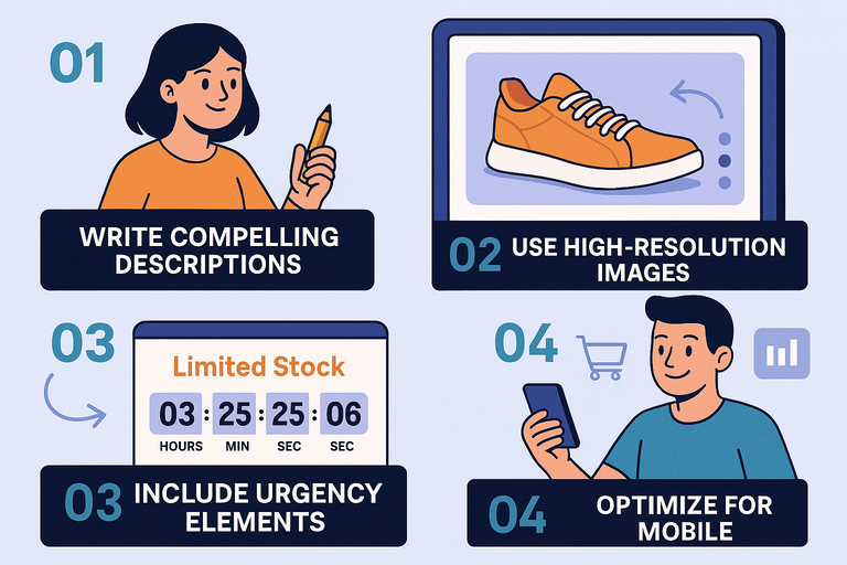 An informative illustration about
Simplify Product Pages for Maximum Impact