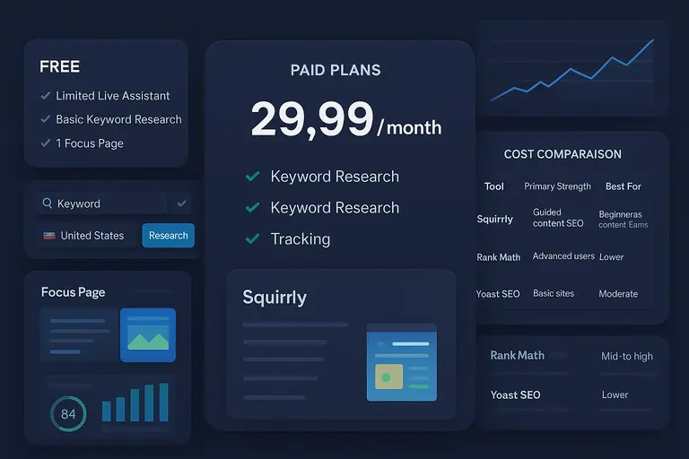 Squirrly Review: Honest Pros, Cons, and Use Cases An informative illustration about
Squirrly Pricing Plans And Value For Different Users