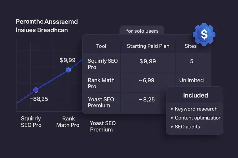 Squirrly SEO Pro: Is the Upgrade Actually Worth It? An informative illustration about
Squirrly SEO Pro Pricing Breakdown And True Cost