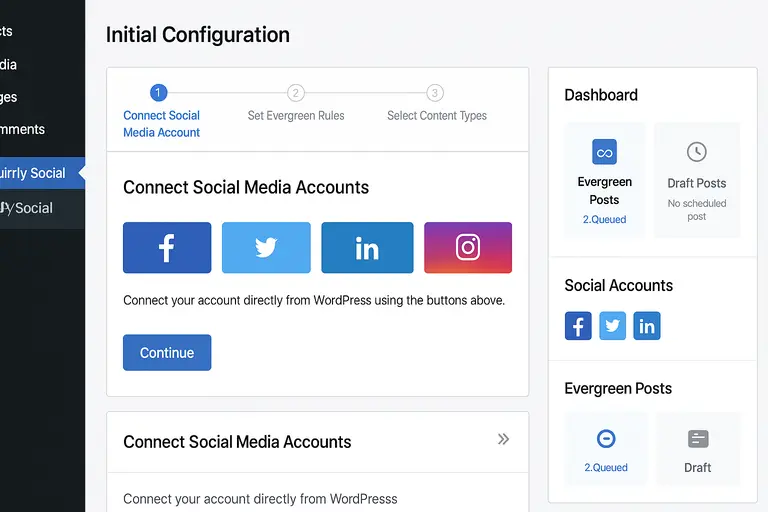 An informative illustration about
Squirrly Social Setup Process And Learning Curve