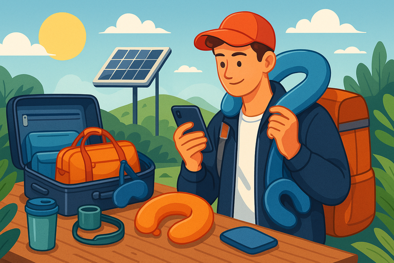 An informative illustration about
Travel and Outdoor Essentials in Demand