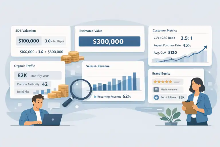 How to Sell Ecommerce Business Assets for Maximum Value An informative illustration about
Accurately Value Your Ecommerce Business Assets