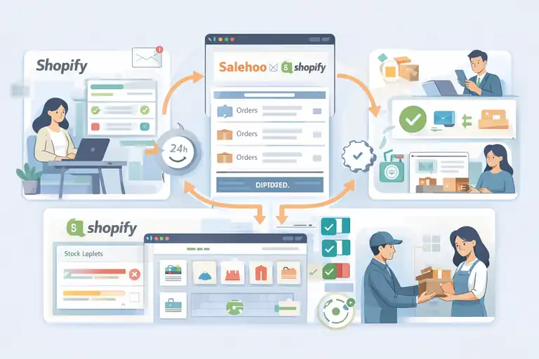 Salehoo and Shopify: How to Connect Them for Profit Fast An informative illustration about Automating Your Sales Process for Faster Results