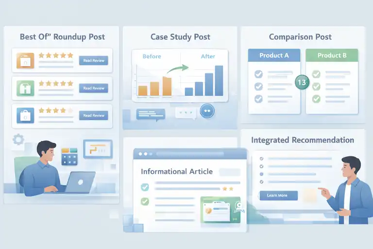 An informative illustration about Blog Ideas That Work Perfectly For Affiliate Marketing