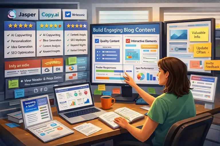 An informative illustration about Build Engaging Blog Content That Keeps Readers Hooked