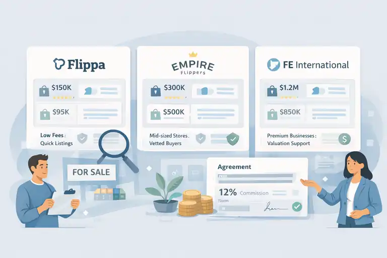 How to Sell Ecommerce Business Assets for Maximum Value An informative illustration about
Choose the Right Platform or Broker to Sell