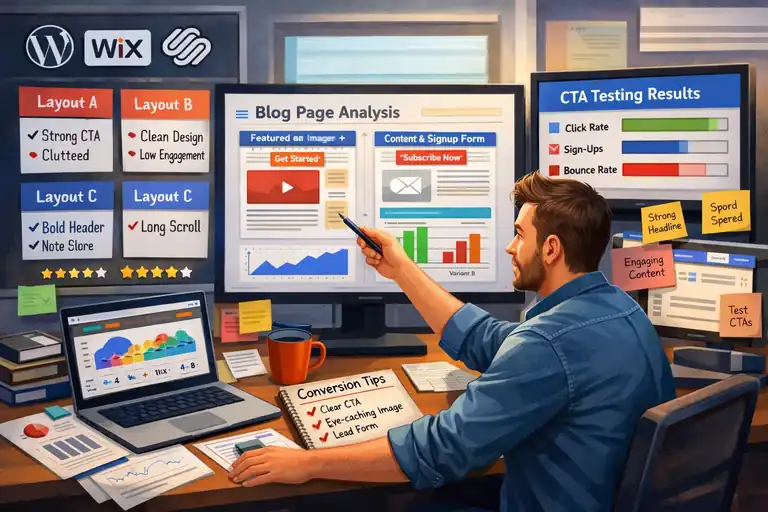 An informative illustration about Design a Blog Page Layout That Converts