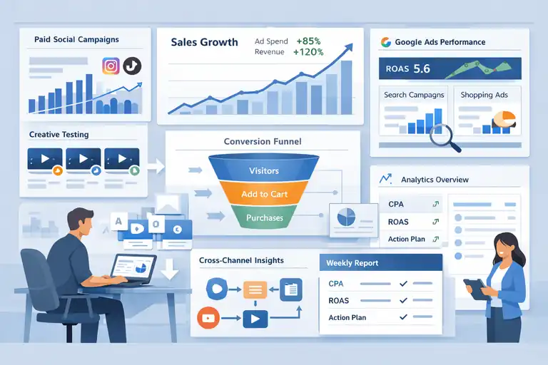 An informative illustration about Disruptive Advertising Ecommerce Agency For Rapid Scale