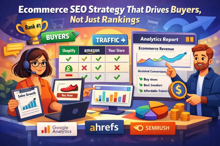 You are currently viewing Ecommerce SEO Strategy That Drives Buyers, Not Just Rankings