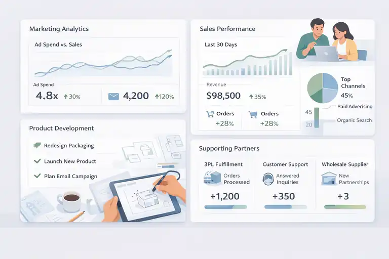 An informative illustration about Enabling Business Focus On Core Growth Activities