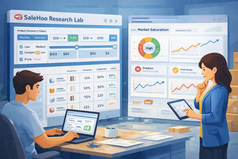 How Does SaleHoo Work to Find Profitable Products Fast? An informative illustration about How SaleHoo Research Lab Finds Profitable Products
