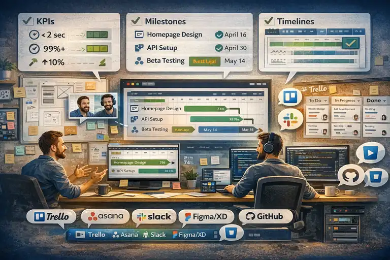 Ecommerce Website Developer Guide for Brands Ready to Scale An informative illustration about How To Collaborate Effectively With Your Developer
