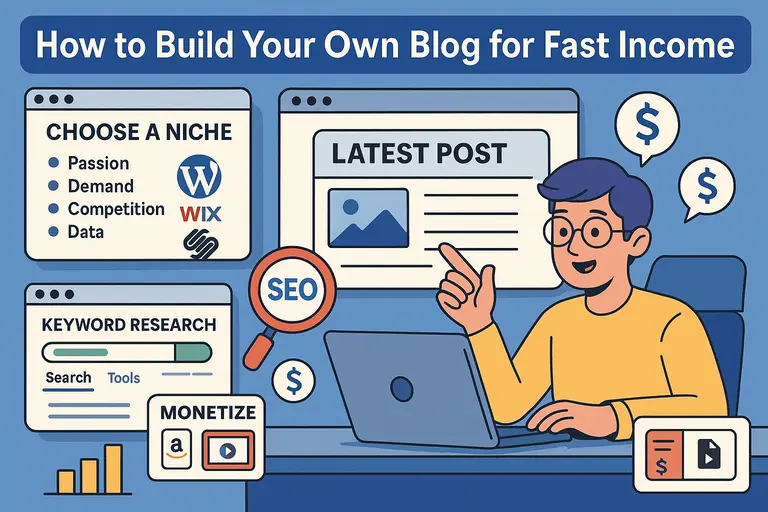 You are currently viewing How to Build Your Own Blog for Fast Income
