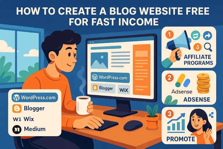 How to Create a Blog Website Free for Fast Income You are currently viewing How to Create a Blog Website Free for Fast Income